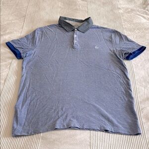 Original Penguin Blue and Gray Slim Fit Polo Shirt Size Medium